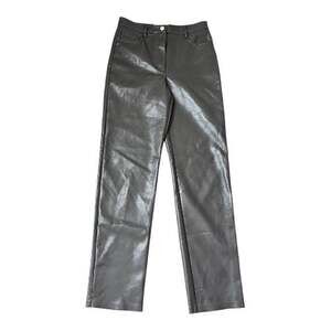 Wilfred The Melina Vegan Leather Straight-Leg Pants in Gray